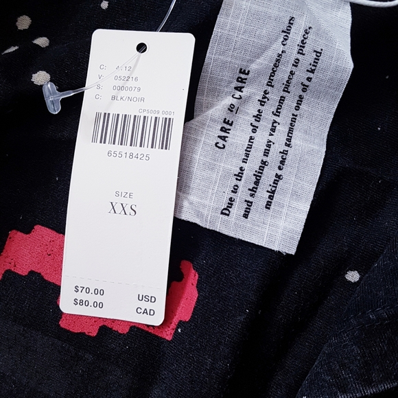 ANTHROPOLOGIE PILCRO Multi-Colour Love Peace Forever T-Shirt - Picture 9 of 13